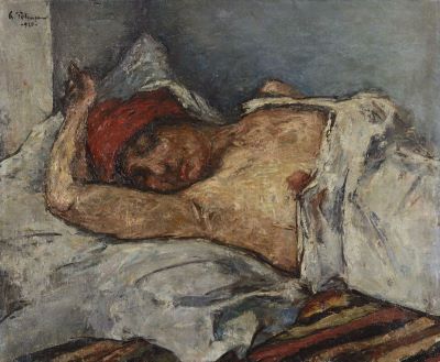 pictură de șevalet - Petrașcu, Gheorghe; Dormind