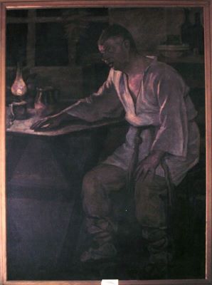 pictură de șevalet - Ressu, Camil; Ion Brezeanu în rolul Ion din „Năpasta” de I.L. Caragiale