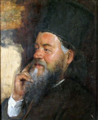 pictură de șevalet - Popovici, Gheorghe; Portret de călugăr
