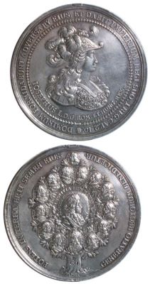 Medalie dedicată încoronării lui Iosif I ca rege roman