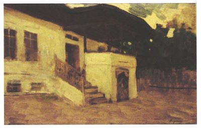 pictură de șevalet - Grigorescu, Nicolae; Casă la Câmpina