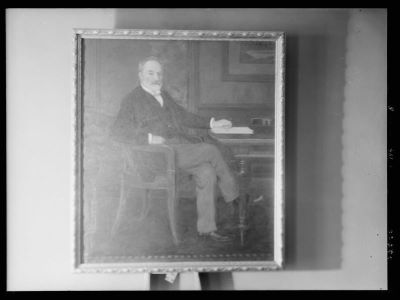 clișeu - Emil Fischer; Reproducere a tabloului cu portretul lui E. Neugeboren.