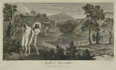 gravură - Cunego, Domenico; (SC.); Zampieri, Domenico, numit Domenichino; (PX.); Hamilton, Gavin; (EX.); Apollo et Hyacinthus