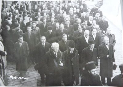 fotografie; funeraliile patriarhului Nicodim, decedat la data de 28 februrie 1948