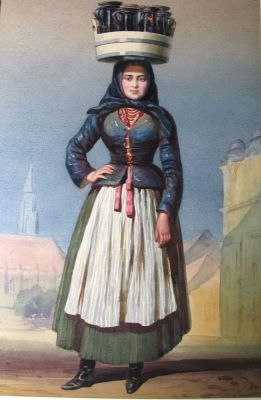 desen - Szathmári, Carol Popp de; Vânzătoare maghiară