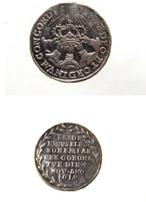 Medalie dedicată încoronării lui Frederic al V-lea ca rege al Boemiei