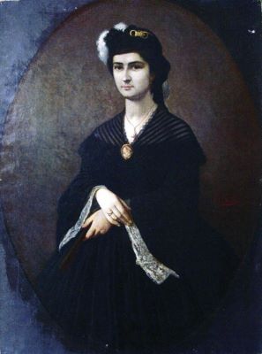 pictură de șevalet - Aman, Theodor; Portretul doamnei Vornițache