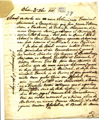 scrisoare - Sterca-Șuluțiu Alexandru; Alexandru Sterca-Șuluțiu către Iacob Mureșianu
