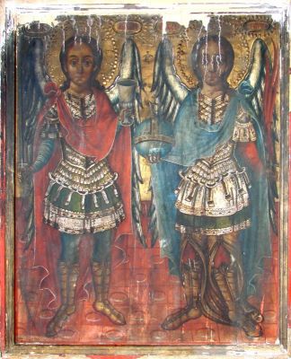 icoană - Gheorghe fiul lui Iacov; Arhanghelii Mihail și Gavriil