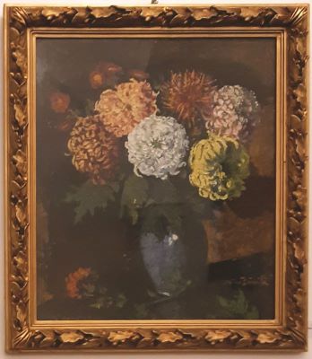 Pictură de șevalet - Băncilă, Octav; Crizanteme