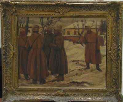 pictură de șevalet - Ressu, Camil; Soldați în 1918