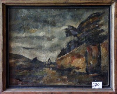 pictură de șevalet - Iordache, Dem (Dumitru); Furtuna