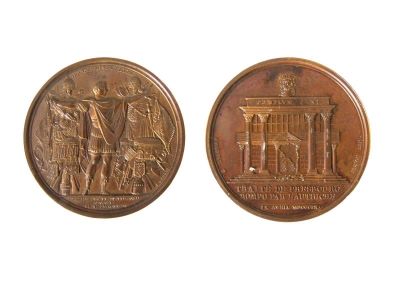 Medalie dedicată victoriilor de la Abensberg, Eckmuhl și ruperea Tratatului de la Presburg