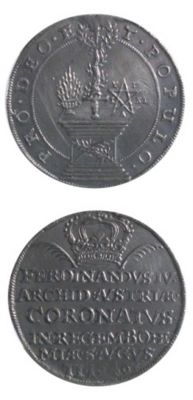 Medalie dedicată încoronării lui Ferdinand al IV-lea ca rege al Boemiei