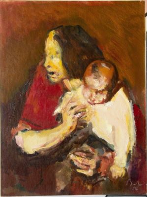 pictură de șevalet - Baba, Corneliu; Maternitate