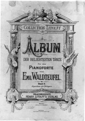 partituri muzicale - Emil Waldteufel; Album der beliebtesten tanze fur das pianoforte