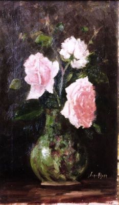 pictură - Paraschivescu, Juan Alpar; Vas cu trandafiri