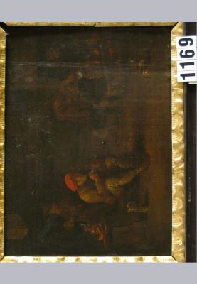 pictură de șevalet - Teniers, David II; Interior țărănesc cu fumători
