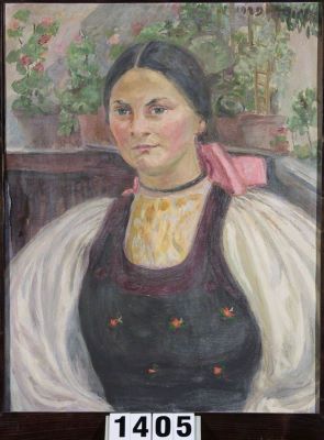 pictură - Bielz, Henriette; Fată de țăran sas