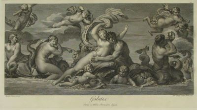 gravură - Cunego, Domenico; (SC.); Carracci, Agostino; (PX.); Hamilton, Gavin; (EX.); Galatea