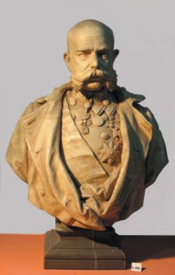 Bust - Atelier Ernst Wahliss; Împăratul Franz Joseph I