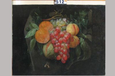 Pictură de șevalet - Van Son, Jan Frans (în Reg. Inv.: Genul lui De Heem, Jan Davidsz.); Fructe cu pepene rupt (pandant: Fructe cu pară tăiată)