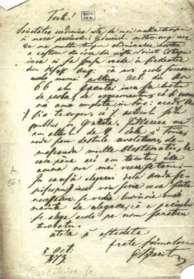 scrisoare - Barițiu, George; Barițiu, George către Mureșianu Iacob