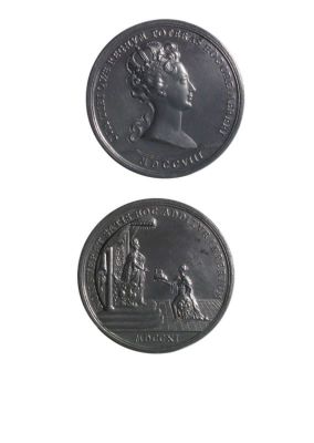 Medalie dedicată încoronării Elisabetei Christina ca împărateasă romană