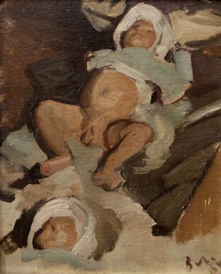 pictură de șevalet - Baba, Corneliu; Copil dormind (studiu)
