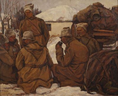 pictură de șevalet - Ressu, Camil; Ostași din armata rusă
