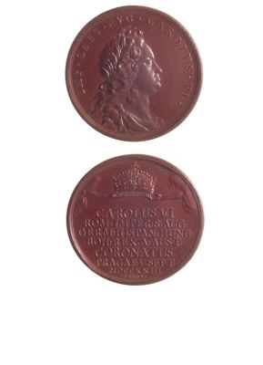Medalie dedicată încoronării lui Carol VI ca rege al Boemiei
