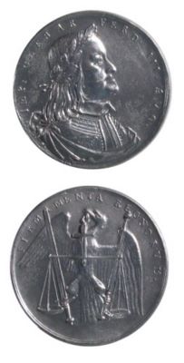 Medalie dedicata încoronării lui Ferdianad al III-lea ca împărat roman