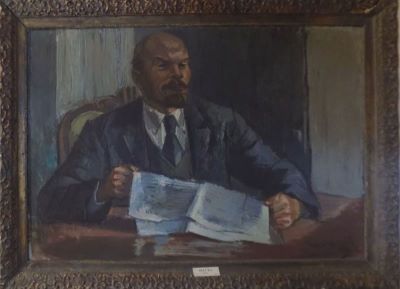 pictură de șevalet - Maxy, Max Hermann; V.I. Lenin