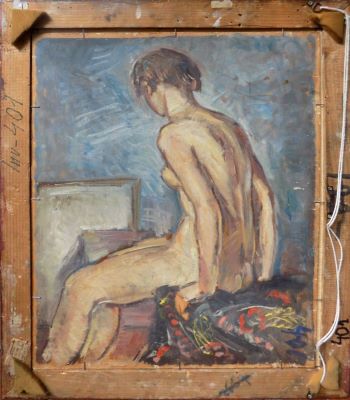 pictură de șevalet - Iorgulescu-Yor, Petre; Nat(ură) moartă; Nud de femeie (verso)