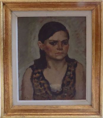 pictură de șevalet - Dimitrescu, Ștefan; Portret (de) femeie