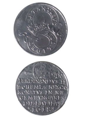 Medalie (jeton) dedicată încoronării lui Ferdinand al II-lea ca rege al Ungariei