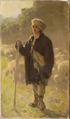 Pictură de șevalet - Grigorescu, Nicolae; Unchieș de la munte