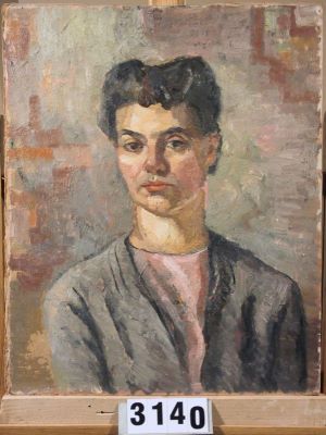 Pictură de șevalet - Gropa-Sion, Maria; Autoportret I