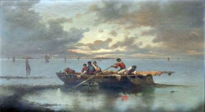 pictură de șevalet - Empoli, V. (?); Pescari la Veneția
