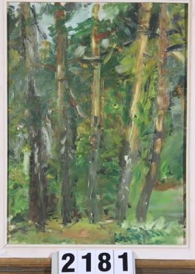 Pictură de șevalet - Grigorescu, Lucian; Peisaj de pădure