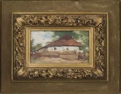 Pictură de șevalet - Grigorescu, Nicolae; Casă la țară