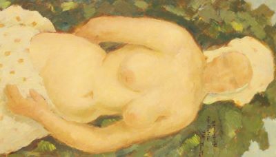 Pictură de șevalet - Tonitza, Nicolae; Nud (Reminiscență din Balcic)