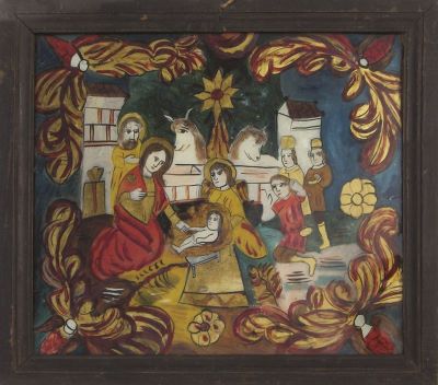 icoană - Prodan. Maria (?); Nașterea lui Iisus