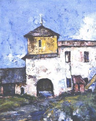tablou - Petrașcu, Gheorghe; Biserica Domnească de la Târgoviște
