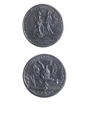 Medalie dedicată încoronării lui Francisc I ca împărat romano-german