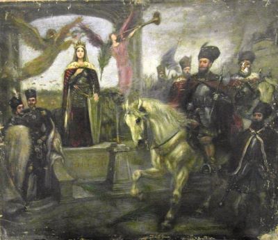 pictură de șevalet - Obedeanu, Oscar; Glorificarea Olteniei