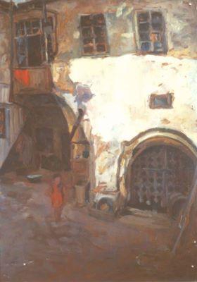 pictură de șevalet - Tonitza, Nicolae; Casă veche (București)