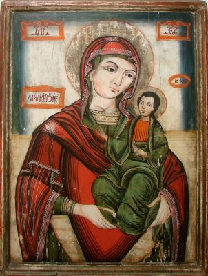 icoană - Popa Nicolae; Maica Domnului cu Pruncul