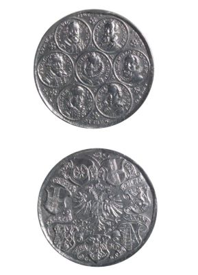Medalie dedicată încoronării lui Ferdinand al II-lea ca împărat roman