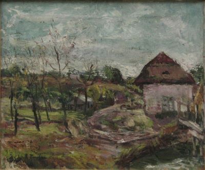 pictură de șevalet - Țuculescu, Ion; Peisaj de țară